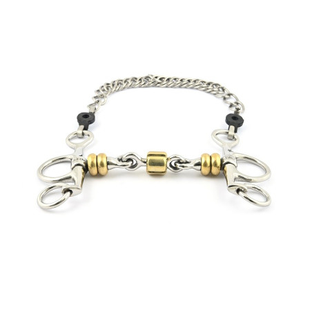 Mors Pelham Jump'In petites branches à rouleaux