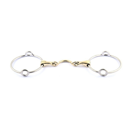 Bit lift Jump'In grote ringen dubbel gebroken met tongpoort