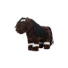 Peluche Foal HKM Cuddle Pony - Marron foncé