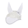 Bonnet anti-mouches en coton et tissu perforé Diamond Equestro - Blanc