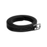 Étrivières en cuir doublé Equestro - Noir