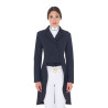 Frac de dressage de concours femme en tissu technique Equestro - Marine blazer