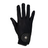 Gants unisex en tissu technique et maille Equestro - Noir
