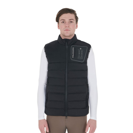 Stretchstof bodywarmer met siliconen patch voor heren Equestro