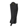 Mini-chaps en cuir souple avec fermeture éclair latérale Magellano Equestro - Noir