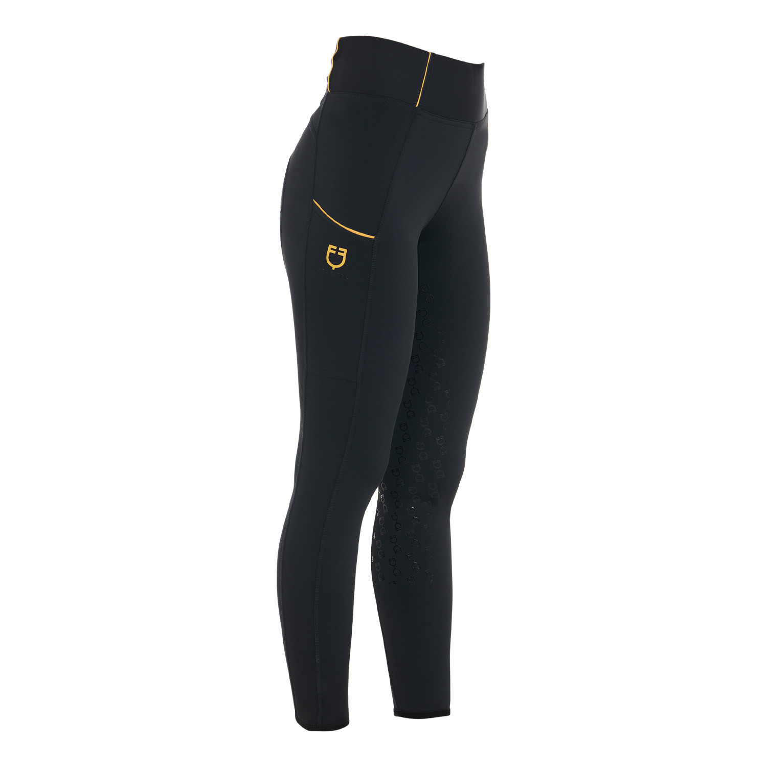 Legging ajustés femme avec grip complet Classic Equestro Noir Legging ajustés femme avec grip complet Classic Equestro Noir