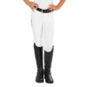 Pantalon Kasumi enfant en matériau stretch Equestro - Blanc