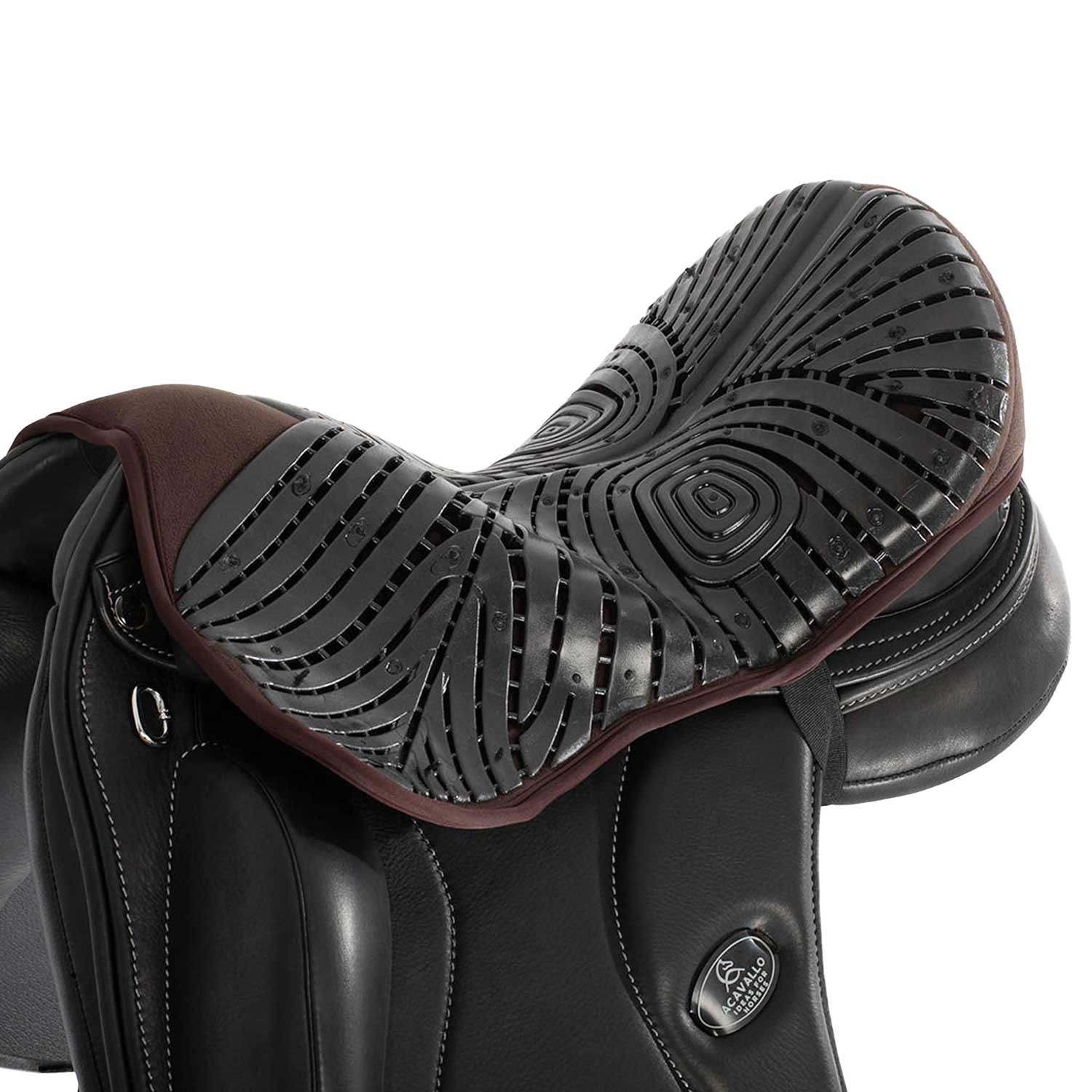 Protège-siège en gel Air Plus pour dressage avec gel extérieur 10mm Acavallo Marron