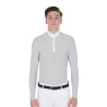 Langarm-Poloshirt aus technischem Fleecestoff Herren Warm+ Equestro - Grijs