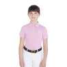 Technisch trainingsshirt voor kinderen in antibacteriële stof Equestro - Woestijnbloem / havennevel