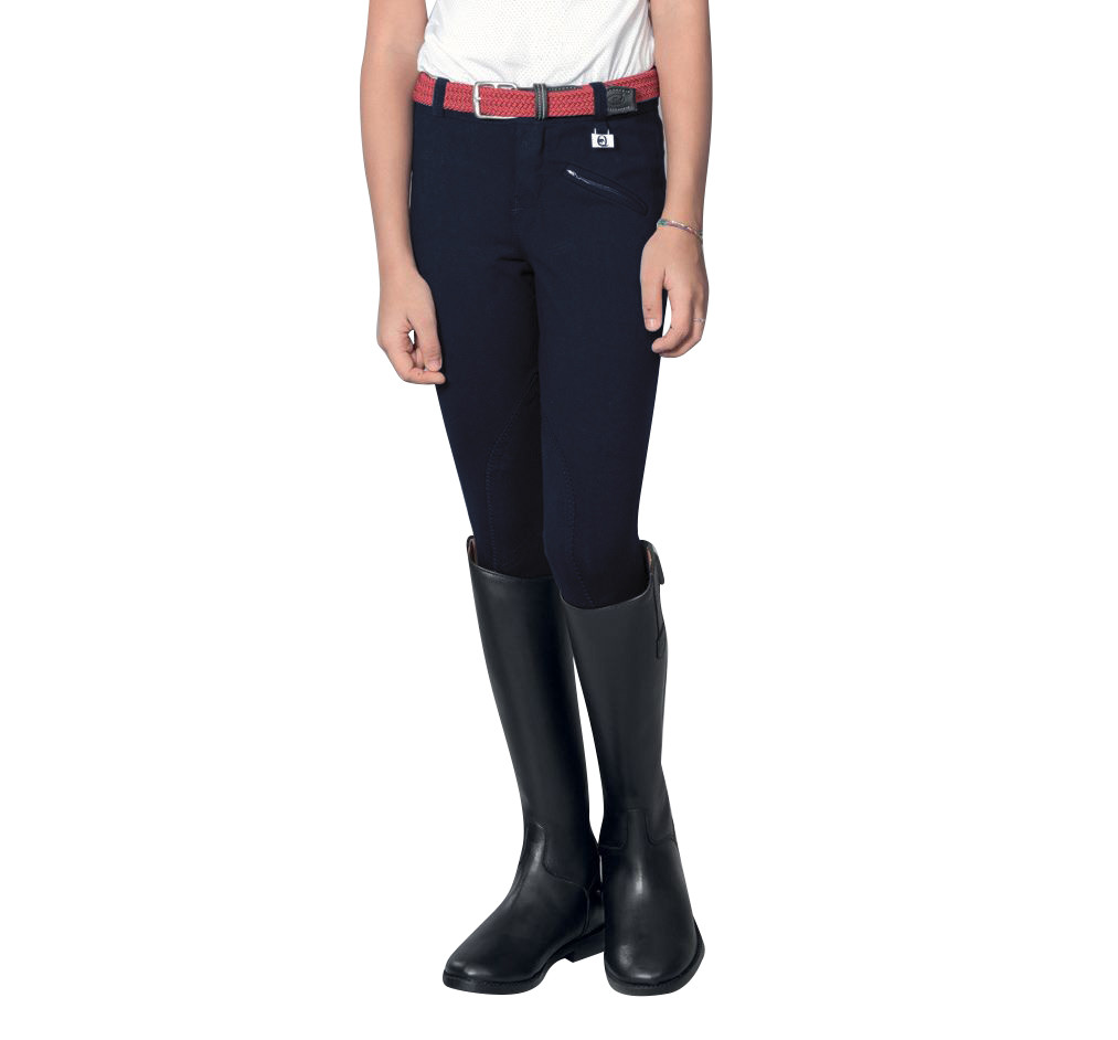 Kasumi kinderbroek van stretchmateriaal Equestro Marine Marineblauw
