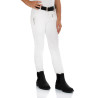 Pantalon jodhpur enfant Leilani en matériau stretch Equestro - Blanc