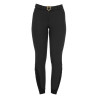 Pantalon ajusté avec grip femme avec logo Zenda Equestro - Noir