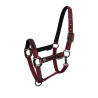 Nylon halster met touw Elegance Equestro - Bordeaux