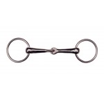 Mors 2 anneaux acier nickelé canons fins