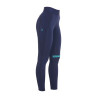 Aansluitende legging van stretch technische stof voor dames Kao Equestro - Marine / smaragdgroen