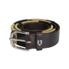 Leren riem met zuidwestmotief Equestro - Bruin / beige / zwart
