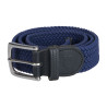 Ceinture élastique motif croisé Equestro - Marine