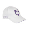 Casquette unisex de la nouvelle collection Equestro - Blanc / violet dahlia
