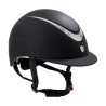 Casque unisex avec cadre brillant Galaxy Equestro - Noir / argent brillant
