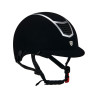 Eclipse fluwelen unie helm (3 vullingen) Equestro - Zwart / zilver
