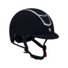Eclipse fluwelen unie helm (3 vullingen) Equestro - Marine / zilver