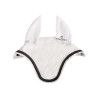 Bonnet anti-mouches en tissu technique stretch avec logo collection Elegance Equestro - Blanc