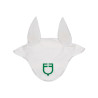Bonnet anti-mouches en tissu technique avec logo multicolore Equestro - Blanc / blanc / vert patriote