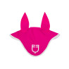 Bonnet anti-mouches en tissu technique avec logo GP Equestro - Fuchsia / blanc
