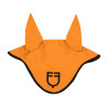 Bonnet anti-mouches en tissu technique avec logo GP Equestro - Orange / noir