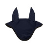 Bonnet anti-mouches en lycra avec logo en silicone Acavallo - Bleu profond / noir