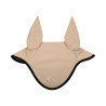Bonnet anti-mouches en lycra avec logo en silicone Acavallo - Sable / noir