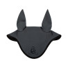 Bonnet anti-mouches en lycra avec logo en silicone Acavallo - Dorée fumée / noir