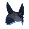 Bonnet anti-mouches en coton antibactérien Equestro - Marine / bleu clair