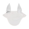 Bonnet anti-mouches collection basique avec oreilles élastiques Equestro - Blanc