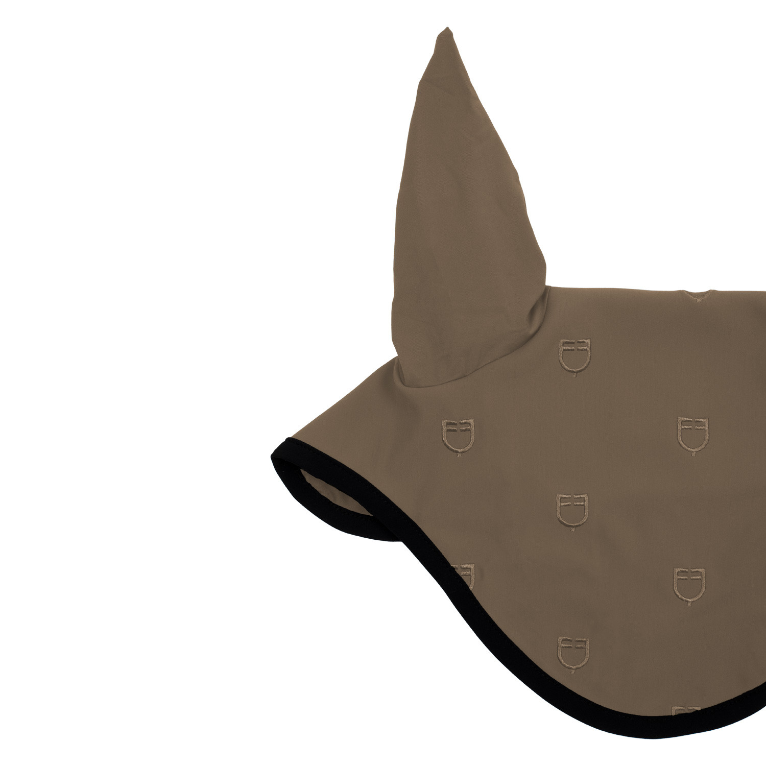 Oornetje tegen vliegen met meerkleurig logo Black Line Edition Equestro Asfalt / zwart