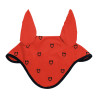 Bonnet anti-mouches logo multicolore Black Line Edition Equestro - Rouge / noir