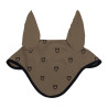 Bonnet anti-mouches logo multicolore Black Line Edition Equestro - Walnut / noir