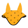 Bonnet anti-mouches logo multicolore Black Line Edition Equestro - Jaune / noir