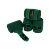 Ademende werkbandages van fleece en elastiek per 4 Equestro - Jachtgroen