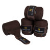 Wolbandages voor rust per 4 Equestro - Bruin