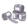 Polobandages per 4 Equestro - Grijs / wit