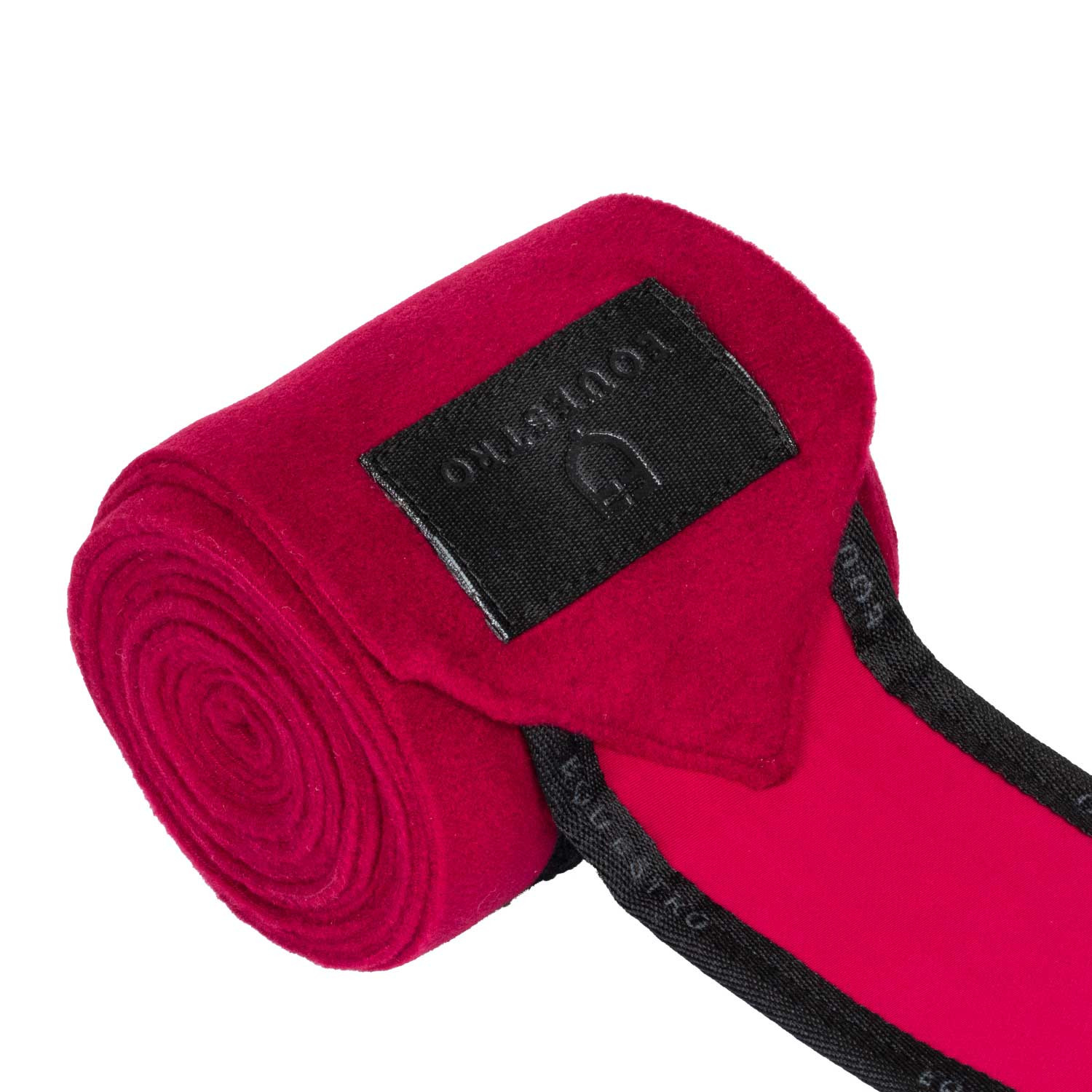 Bandes de polo par 4 Equestro Noir / noir