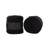 Bandes d'exercice en polaire avec fermeture velcro Acavallo par 2 - Noir