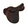 Selle d'obstacle en cuir Acavallo Veneziano - Marron foncé