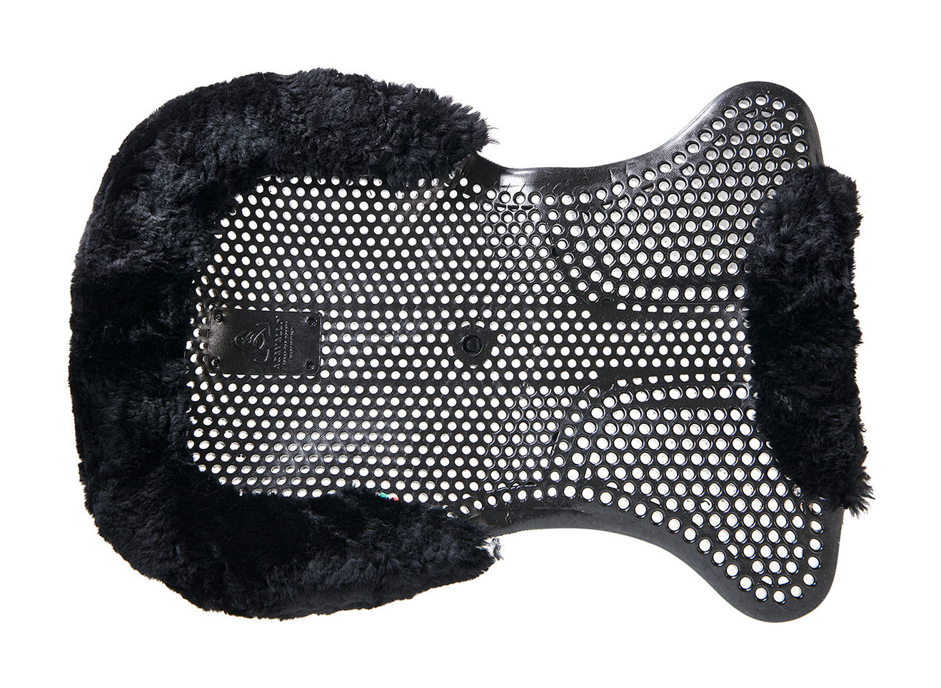 Acavallo schokdemper met schapenvacht en verhoger vooraan Natuurlijk Bruin