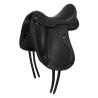 Selle de dressage Raffaello avec panneaux en laine Acavallo - Noir
