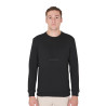Heren winter sweatshirt met ronde hals van katoen Equestro - Zwart