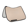 Tapis de dressage en lycra avec grip en gel et dessous en fibre de bambou Acavallo - Sable / noir