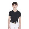 T-shirt d'entraînement technique enfant Equestro - Noir